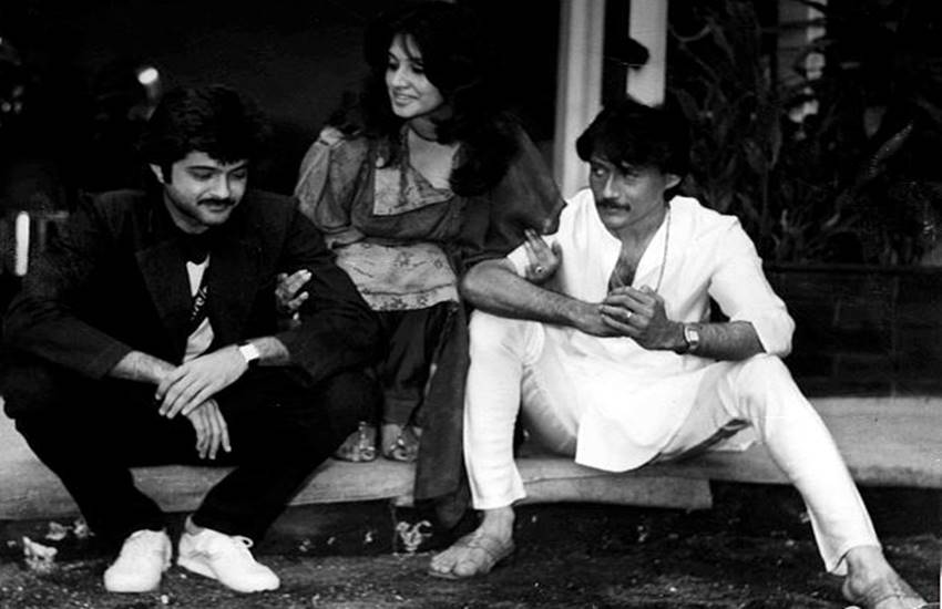 Anil Kapoor, Moon Moon Sen and Jackie Shroff in film ANDAR BAAHAR